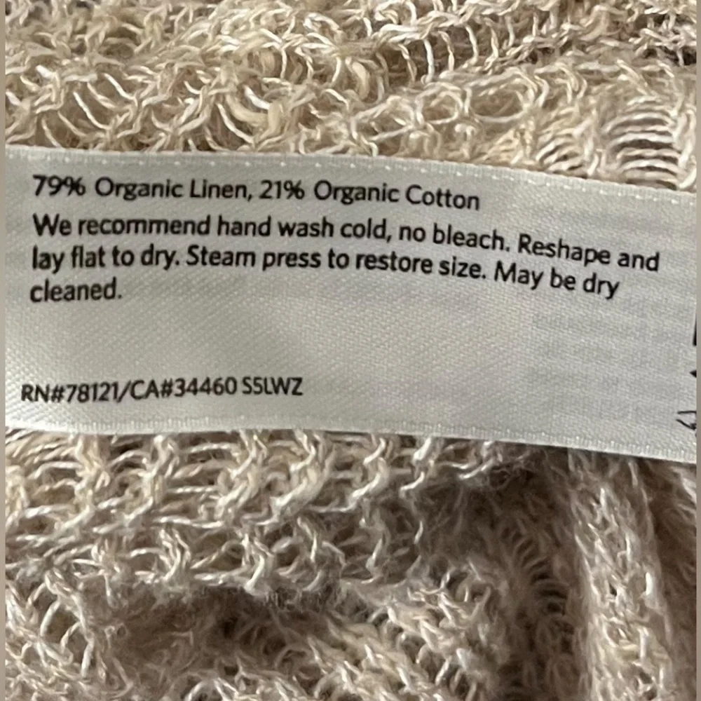 EILEEN FISHER Knit Tank Top In Oatmeal Colorway Medium - Picture 9 of 11